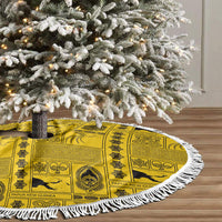 Papua New Guinea Heritage Motif Tree Skirt Yellow Version