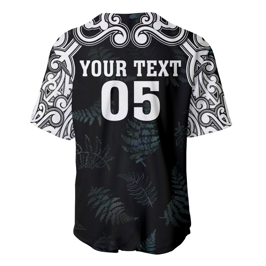Custom New Zealand Fern Women Rugby Baseball Jersey Maori Pattern LT05 - Polynesian Pride