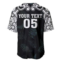 Custom New Zealand Fern Women Rugby Baseball Jersey Maori Pattern LT05 - Polynesian Pride