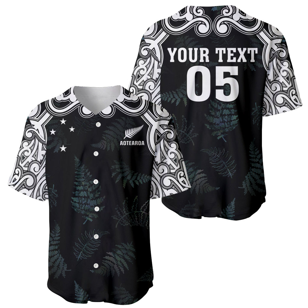 Custom New Zealand Fern Women Rugby Baseball Jersey Maori Pattern LT05 - Polynesian Pride