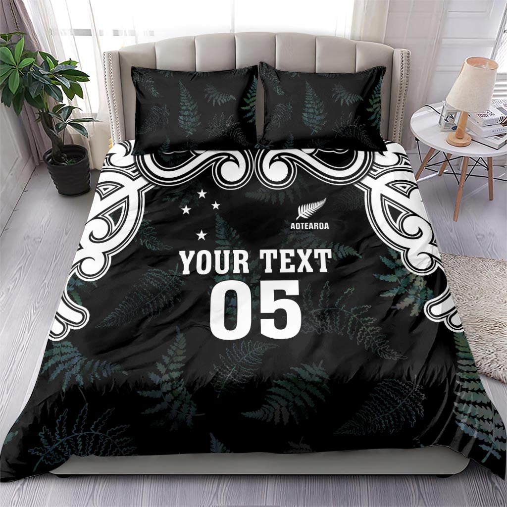 Custom New Zealand Fern Women Rugby Bedding Set Maori Pattern LT05 - Polynesian Pride