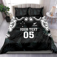 Custom New Zealand Fern Women Rugby Bedding Set Maori Pattern LT05 - Polynesian Pride