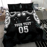 Custom New Zealand Fern Women Rugby Bedding Set Maori Pattern LT05 - Polynesian Pride