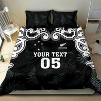 Custom New Zealand Fern Women Rugby Bedding Set Maori Pattern LT05 - Polynesian Pride