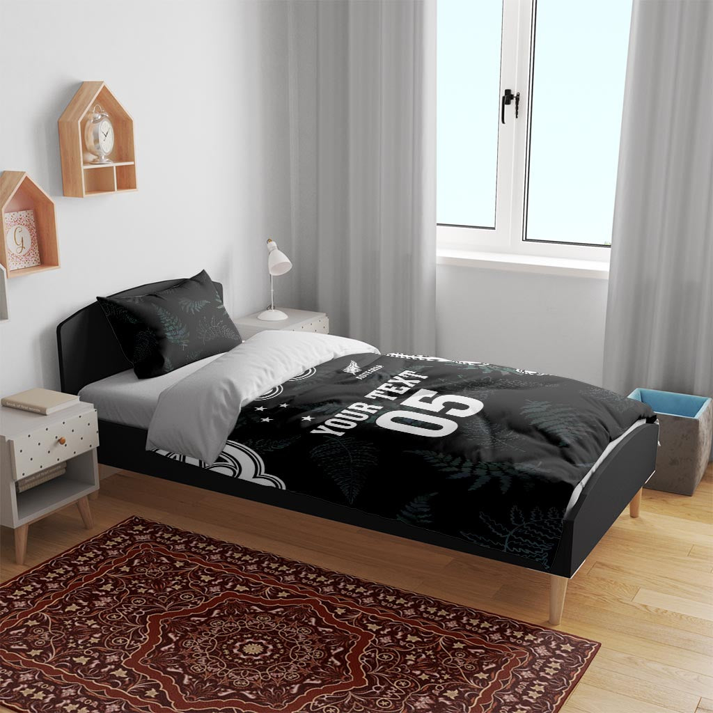 Custom New Zealand Fern Women Rugby Bedding Set Maori Pattern LT05 - Polynesian Pride