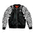 Custom New Zealand Fern Women Rugby Bomber Jacket Maori Pattern