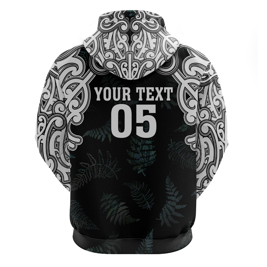 Custom New Zealand Fern Women Rugby Hoodie Maori Pattern LT05 - Polynesian Pride
