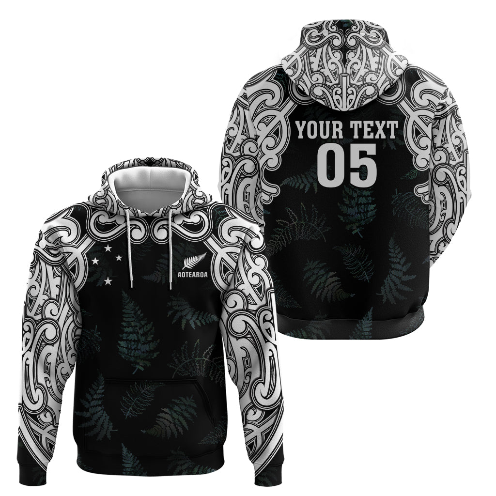 Custom New Zealand Fern Women Rugby Hoodie Maori Pattern LT05 - Polynesian Pride