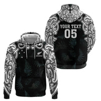 Custom New Zealand Fern Women Rugby Hoodie Maori Pattern LT05 - Polynesian Pride