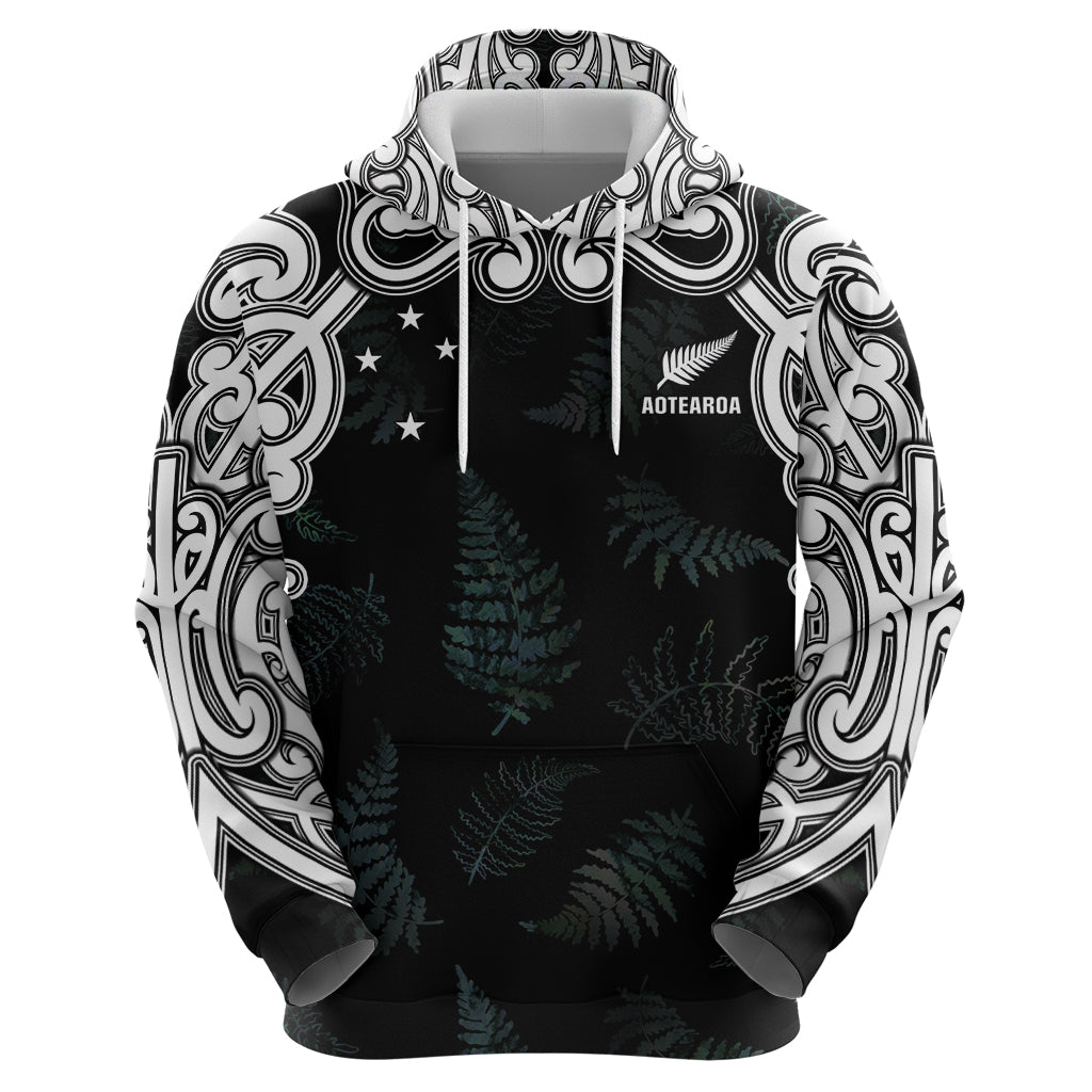 Custom New Zealand Fern Women Rugby Hoodie Maori Pattern LT05 - Polynesian Pride