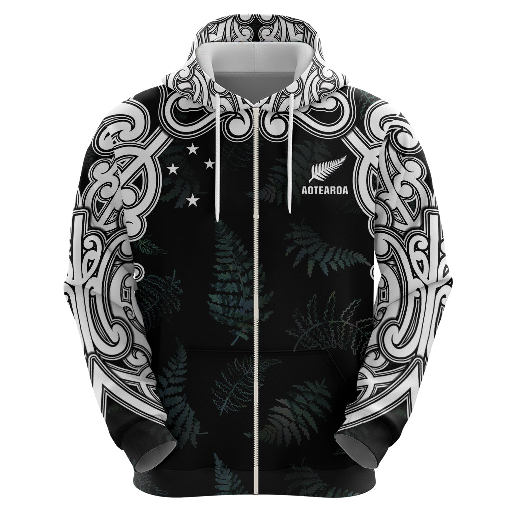 Custom New Zealand Fern Women Rugby Hoodie Maori Pattern LT05 - Polynesian Pride