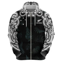Custom New Zealand Fern Women Rugby Hoodie Maori Pattern LT05 - Polynesian Pride