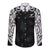 Custom New Zealand Fern Women Rugby Long Sleeve Button Shirt Maori Pattern