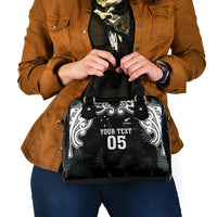 Custom New Zealand Fern Women Rugby Shoulder Handbag Maori Pattern LT05 - Polynesian Pride