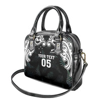 Custom New Zealand Fern Women Rugby Shoulder Handbag Maori Pattern LT05 - Polynesian Pride