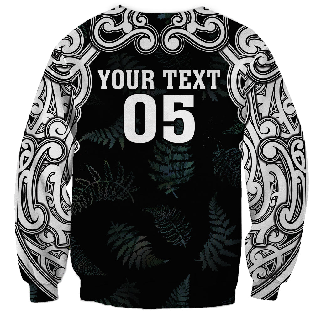 Custom New Zealand Fern Women Rugby Sweatshirt Maori Pattern LT05 - Polynesian Pride