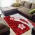 Samoa Teuila 2024 Area Rug Samoan Siapo Pattern Red Version