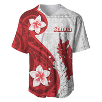 Samoa Teuila 2024 Baseball Jersey Samoan Siapo Pattern Red Version LT05 Red - Polynesian Pride
