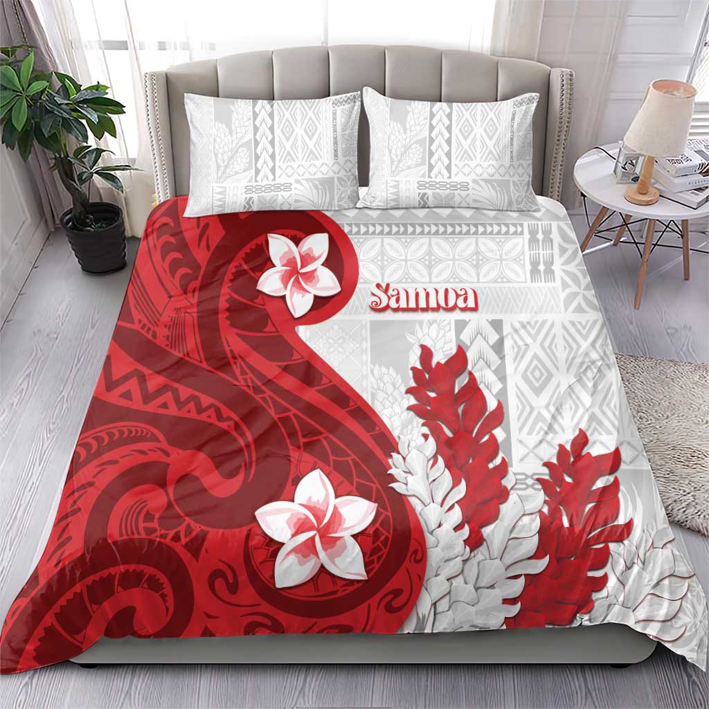 Samoa Teuila 2024 Bedding Set Samoan Siapo Pattern Red Version LT05 - Polynesian Pride
