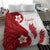 Samoa Teuila 2024 Bedding Set Samoan Siapo Pattern Red Version