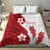 Samoa Teuila 2024 Bedding Set Samoan Siapo Pattern Red Version