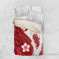Samoa Teuila 2024 Bedding Set Samoan Siapo Pattern Red Version LT05 US Twin 172cm x 218cm Red - Polynesian Pride