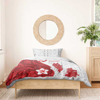 Samoa Teuila 2024 Bedding Set Samoan Siapo Pattern Red Version LT05 - Polynesian Pride
