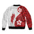 Samoa Teuila 2024 Bomber Jacket Samoan Siapo Pattern Red Version