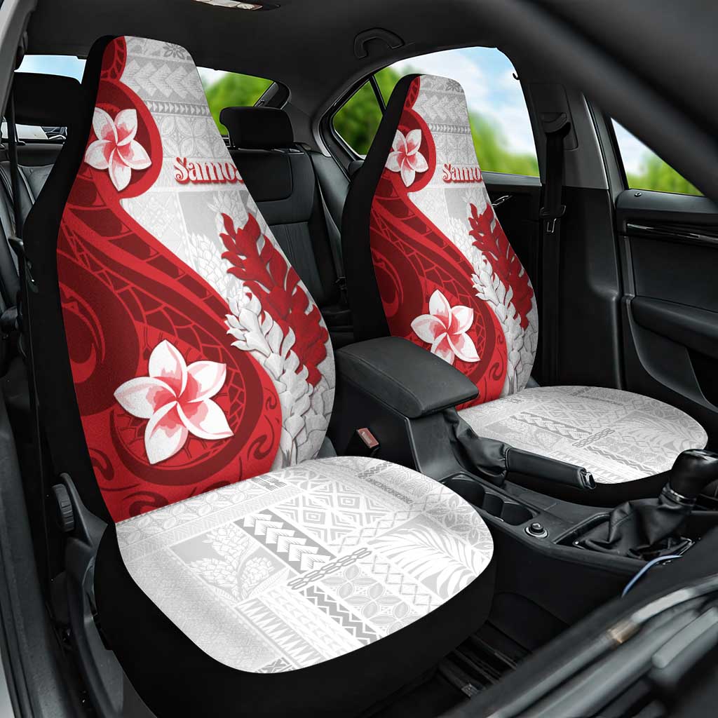 Samoa Teuila 2024 Car Seat Cover Samoan Siapo Pattern Red Version LT05 One Size Red - Polynesian Pride