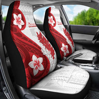 Samoa Teuila 2024 Car Seat Cover Samoan Siapo Pattern Red Version LT05 - Polynesian Pride