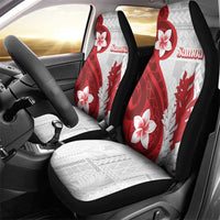Samoa Teuila 2024 Car Seat Cover Samoan Siapo Pattern Red Version LT05 - Polynesian Pride