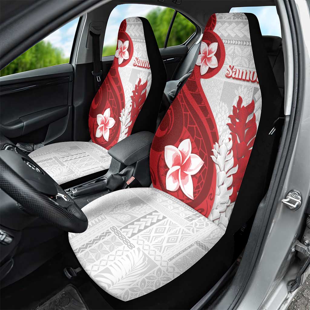 Samoa Teuila 2024 Car Seat Cover Samoan Siapo Pattern Red Version LT05 - Polynesian Pride