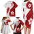 Samoa Teuila 2024 Family Matching Long Sleeve Bodycon Dress and Hawaiian Shirt Samoan Siapo Pattern Red Version