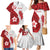 Samoa Teuila 2024 Family Matching Mermaid Dress and Hawaiian Shirt Samoan Siapo Pattern Red Version