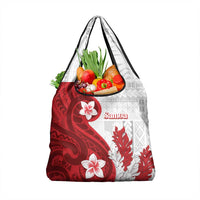 Samoa Teuila 2024 Grocery Bag Samoan Siapo Pattern Red Version LT05 1-pack One Size Red - Polynesian Pride