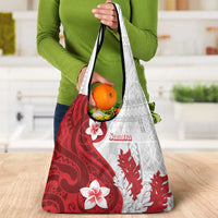Samoa Teuila 2024 Grocery Bag Samoan Siapo Pattern Red Version LT05 - Polynesian Pride
