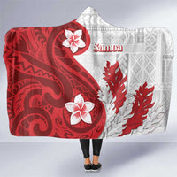 Samoa Teuila 2024 Hooded Blanket Samoan Siapo Pattern Red Version LT05 One Size Red - Polynesian Pride