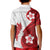 Samoa Teuila 2024 Kid Polo Shirt Samoan Siapo Pattern Red Version