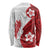 Samoa Teuila 2024 Long Sleeve Shirt Samoan Siapo Pattern Red Version