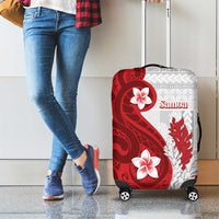 Samoa Teuila 2024 Luggage Cover Samoan Siapo Pattern Red Version LT05 - Polynesian Pride