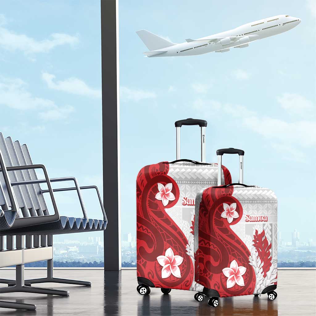 Samoa Teuila 2024 Luggage Cover Samoan Siapo Pattern Red Version LT05 - Polynesian Pride
