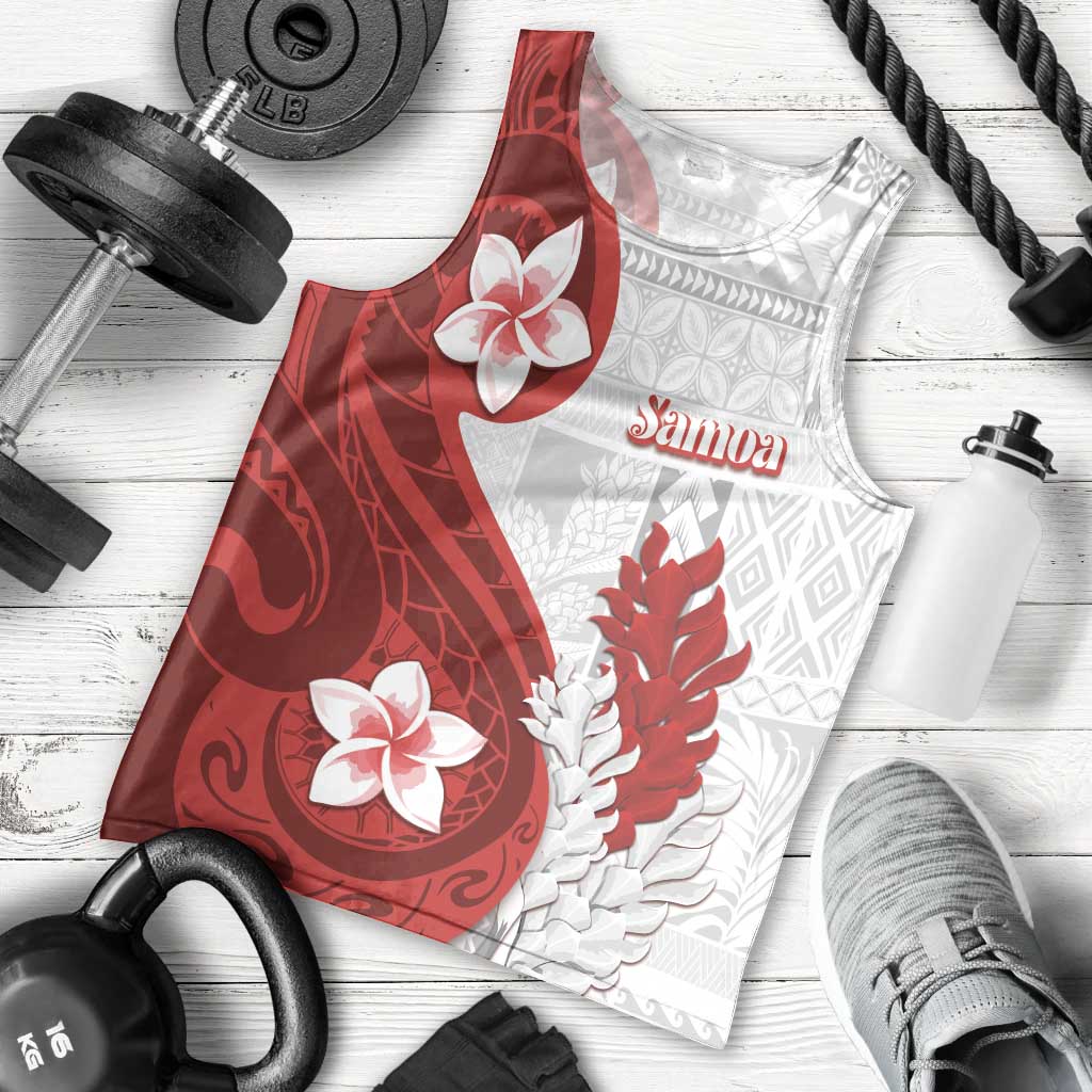 Samoa Teuila 2024 Men Tank Top Samoan Siapo Pattern Red Version LT05 - Polynesian Pride