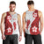 Samoa Teuila 2024 Men Tank Top Samoan Siapo Pattern Red Version