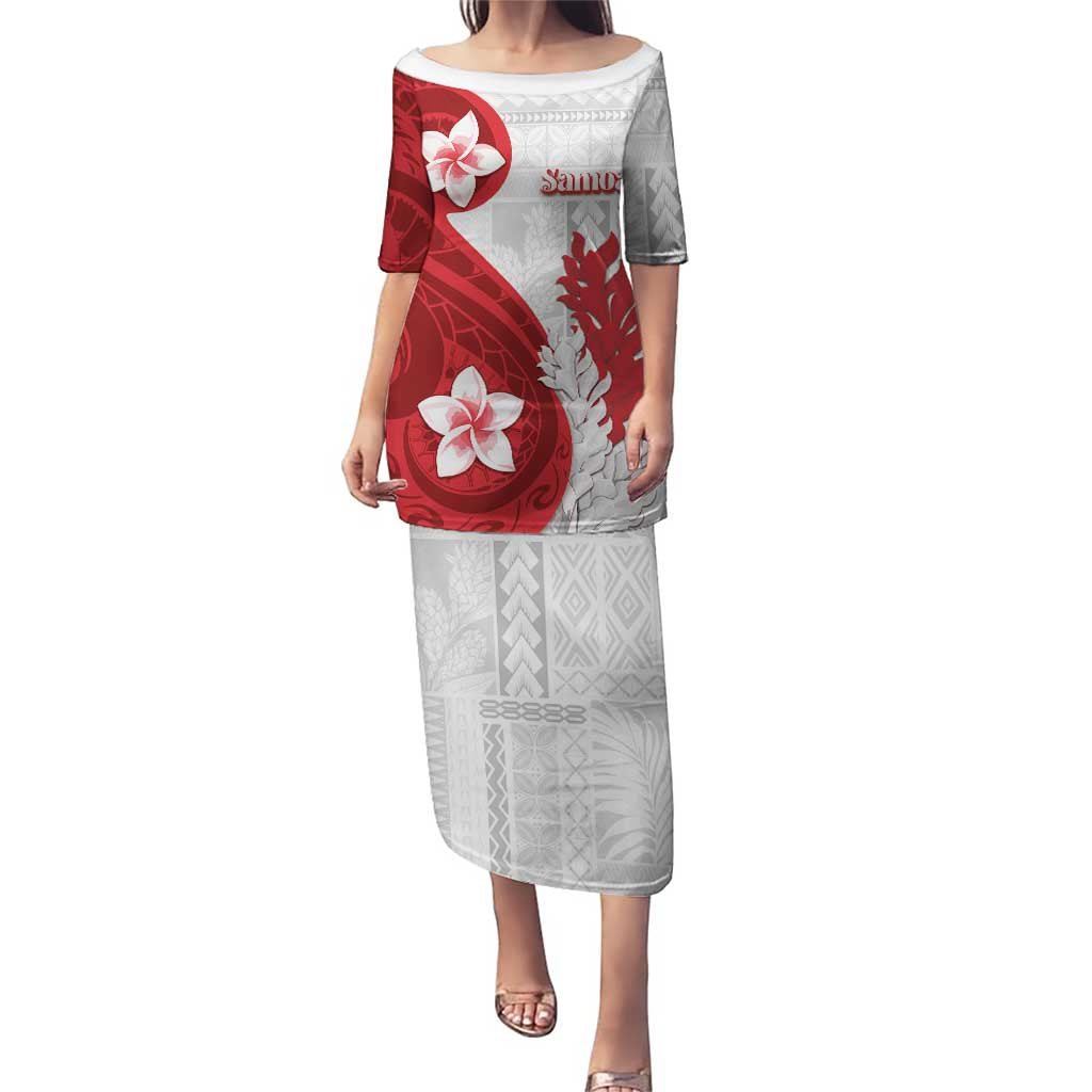 Samoa Teuila 2024 Puletasi Samoan Siapo Pattern Red Version LT05 Long Dress Red - Polynesian Pride