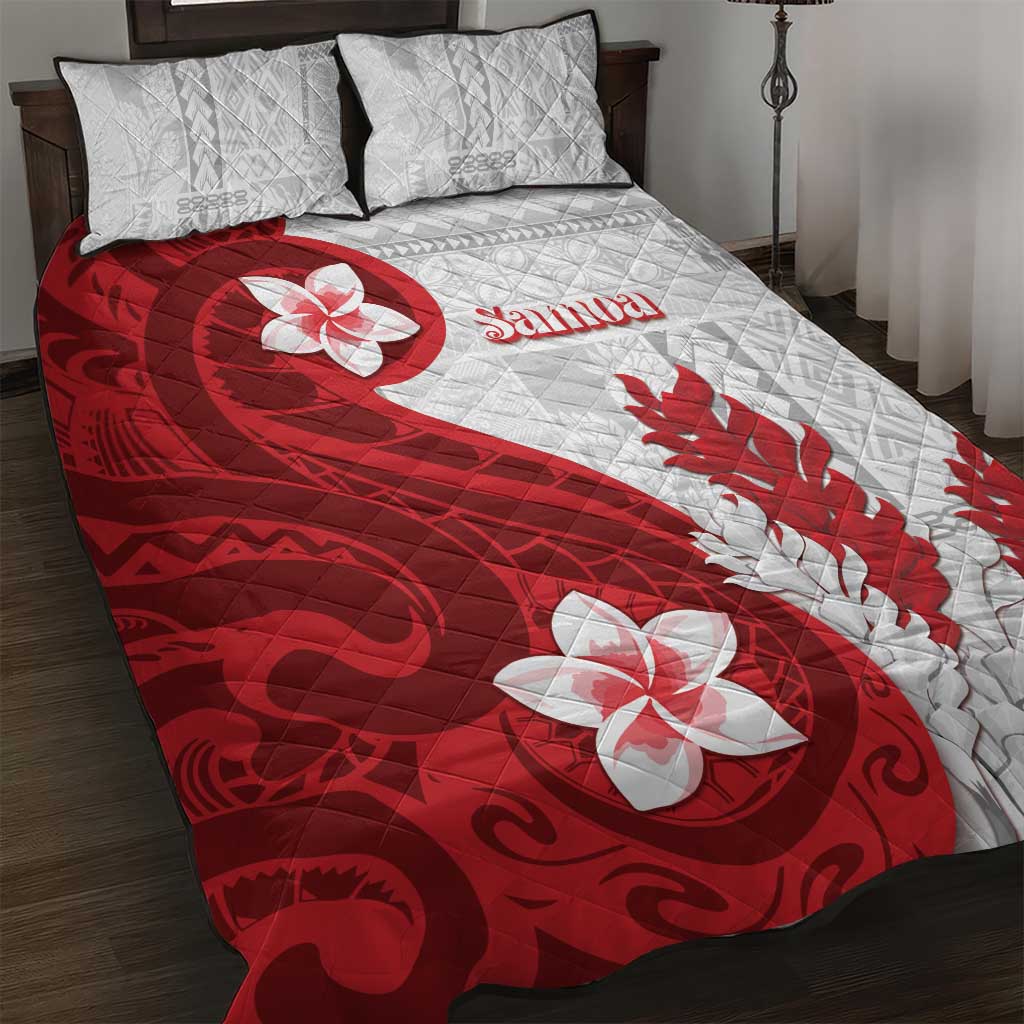 Samoa Teuila 2024 Quilt Bed Set Samoan Siapo Pattern Red Version LT05 Red - Polynesian Pride
