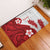 Samoa Teuila 2024 Rubber Doormat Samoan Siapo Pattern Red Version