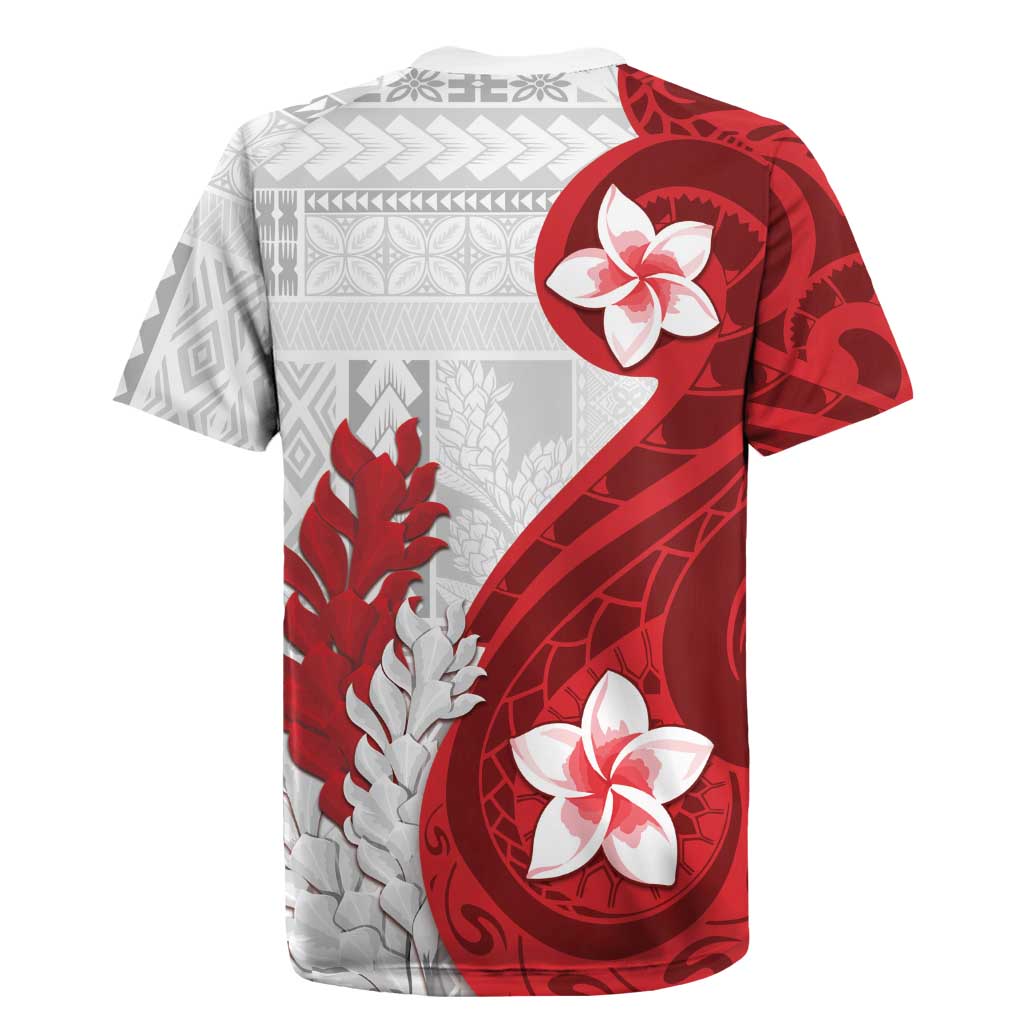 Samoa Teuila 2024 Rugby Jersey Samoan Siapo Pattern Red Version LT05 - Polynesian Pride