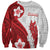 Samoa Teuila 2024 Sweatshirt Samoan Siapo Pattern Red Version