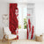 Samoa Teuila 2024 Window Curtain Samoan Siapo Pattern Red Version