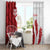 Samoa Teuila 2024 Window Curtain Samoan Siapo Pattern Red Version